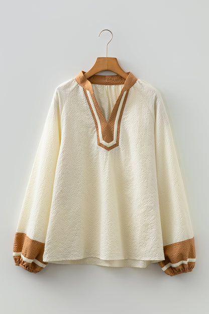Threaded Pear Maren Long Sleeve Blouse Long Sleeve Top