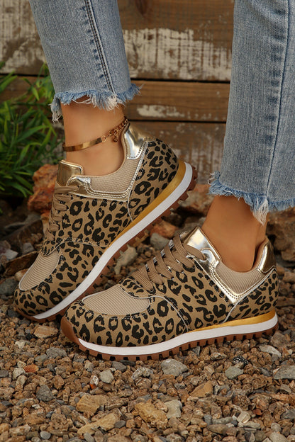 Threaded Pear Romy Patchwork Lace Up Sneakers