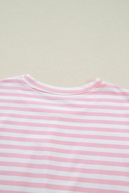 Threaded Pear Amber Stripe Drop Shoulder Set