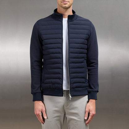 Men’s Lightweight Stand Collar Knit Jacket