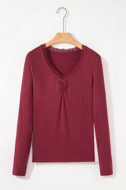 Threaded Pear Collins Sleeve T Shirt Long Sleeve Top