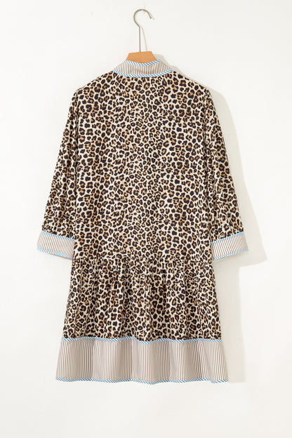 Threaded Pear Davina Long Sleeve Mini PLUS Dress