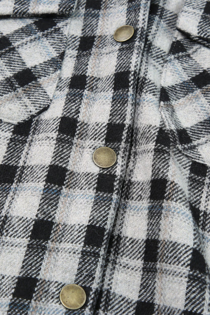 Threaded Pear Evelyn Sherpa Lined Hooded Shacket