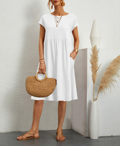 Women’s Summer A-Line Dress with Pockets