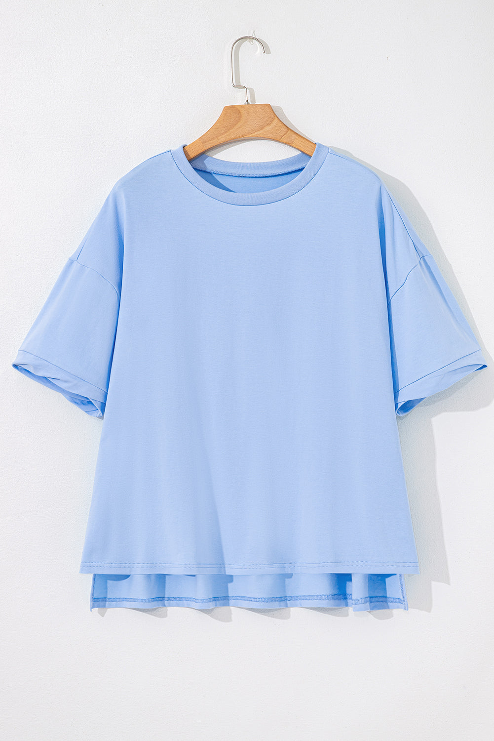 Threaded Pear Ayra Loose Half Sleeve Hi Low Hem Top