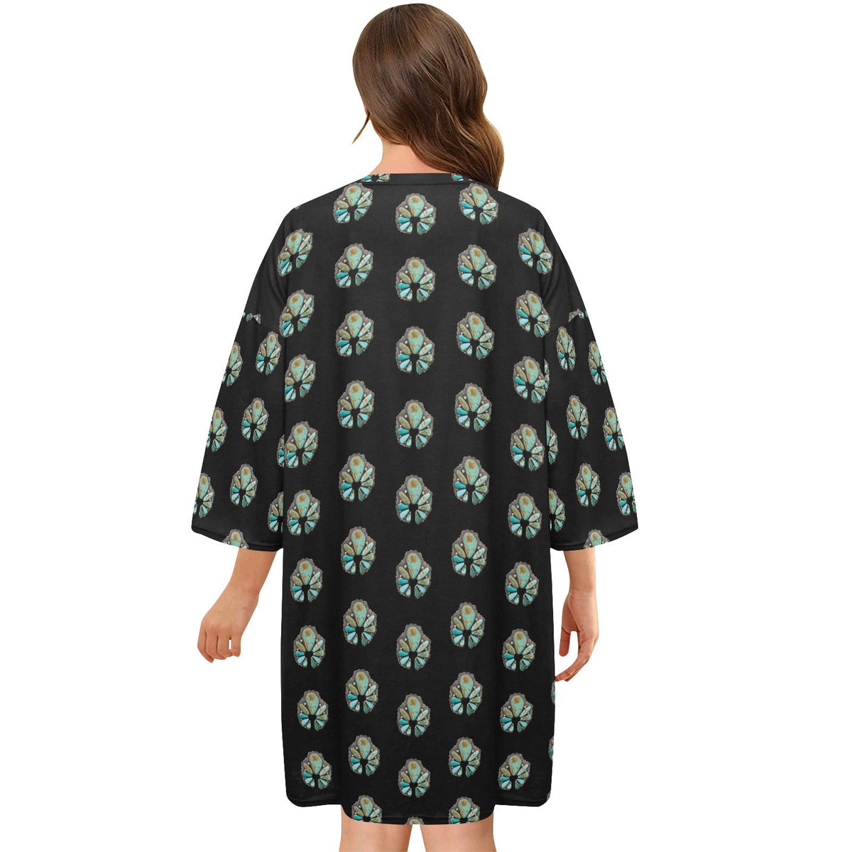 Baha Ranch Turquoise Naja Oversized Sleep Shirt