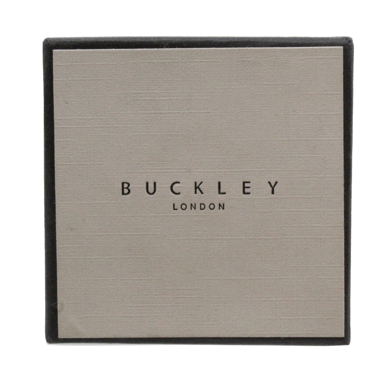 Buckley London Rhodium Plated Silver Ring R413S (S)