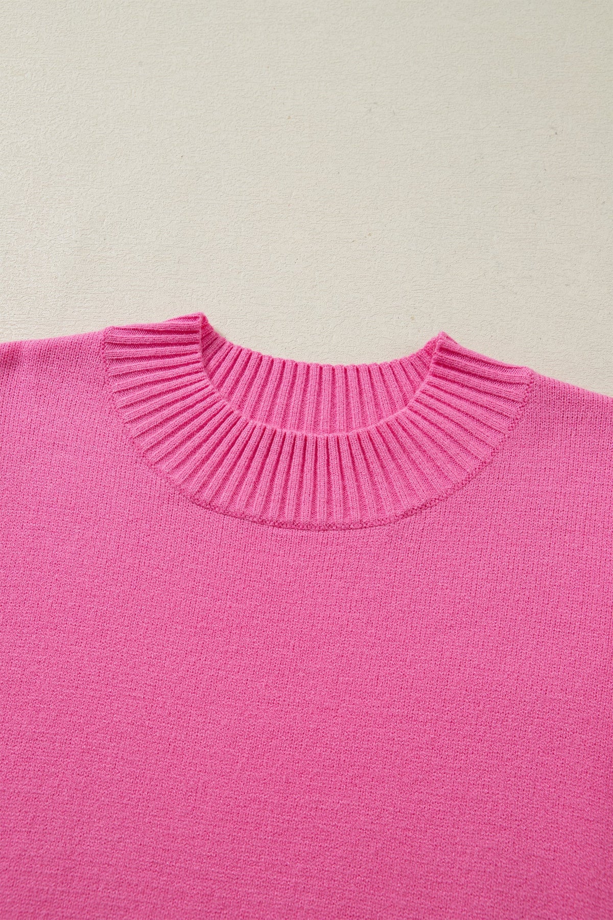 Threaded Pear Noelle Ruffle Short Sleeve Sweater