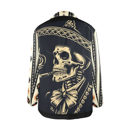Colores De Mexico Mariachi Aztec Women's Blazer