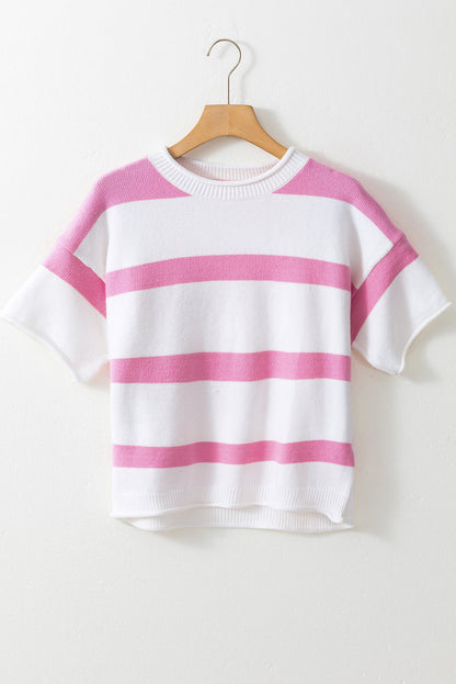 Threaded Pear Summer Sleeve Lightweight Knitted Top