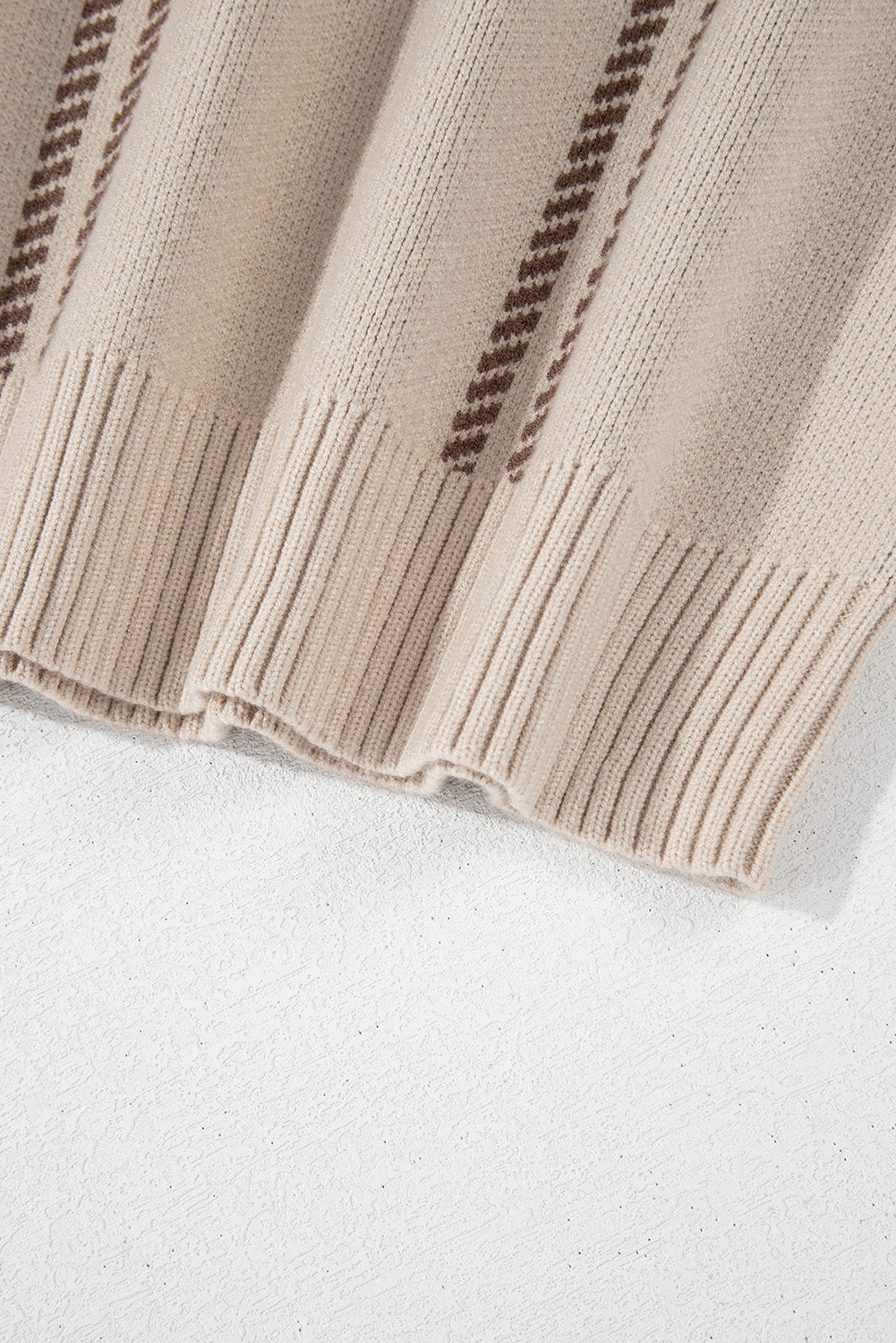 Threaded Pear Madison Knitted Drop Shoulder Sweater