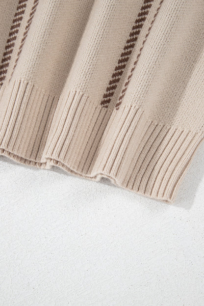 Threaded Pear Madison Knitted Drop Shoulder Sweater