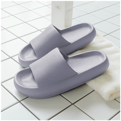 Soft Home Couple Slippers | High-Sense Minimalist Indoor Slides | Trendy Comfortable Non-Slip House Shoes | Luxury-Label Plush Couple Footwear | 2026 High-Fashion Quiet Luxury Home Slippers