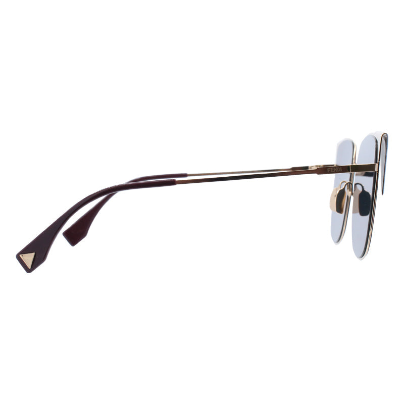 Fendi Rose Gold & Blue Square Women's Sunglasses 0191/S