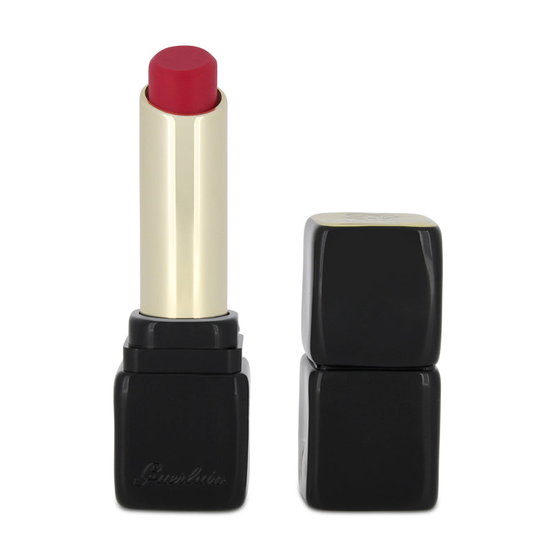 Guerlain Kiss Kiss Tender Matte Lipstick in 666 Lucky Pink