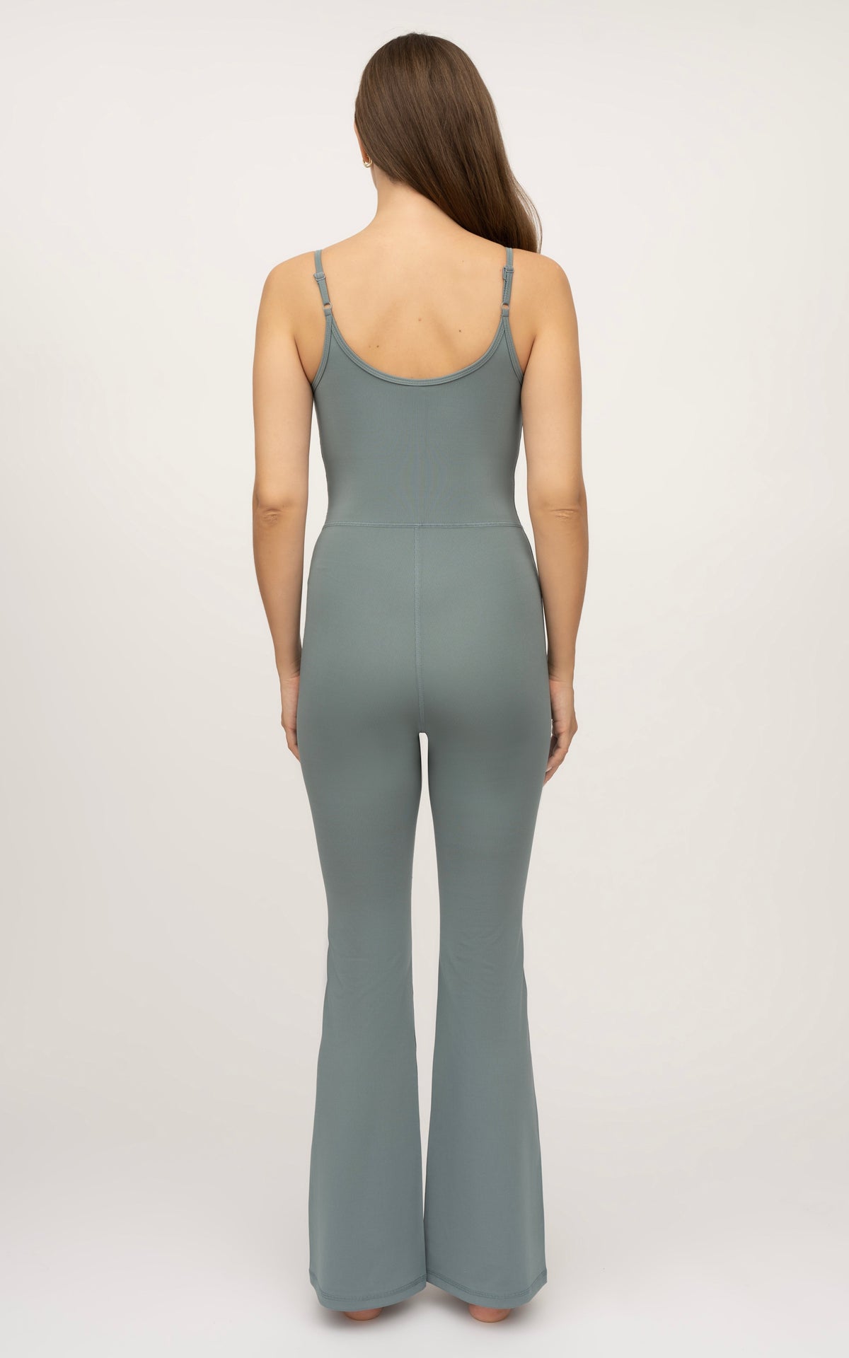 90 Degree by Reflex Illusion Ribbed Flare Jumpsuit