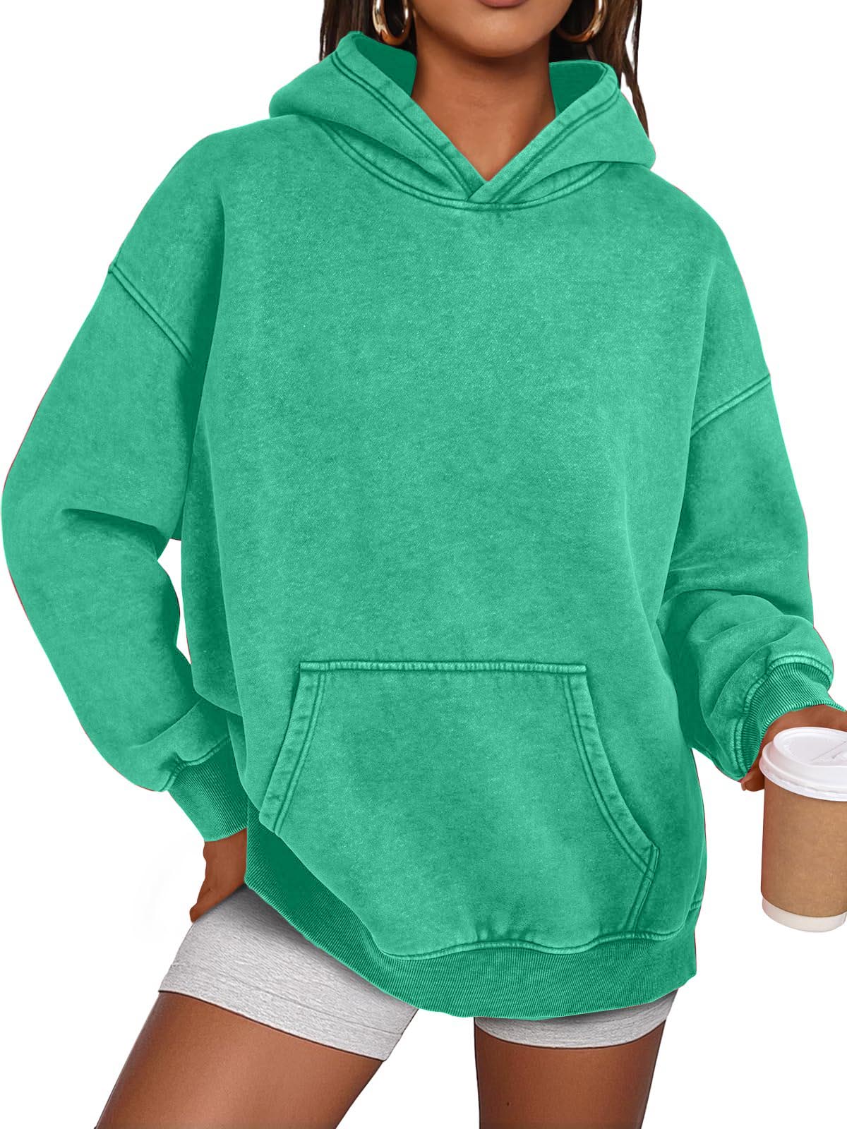 ✨Unisex Casual Oversized Acid Wash Tops Hoodie Pullover
