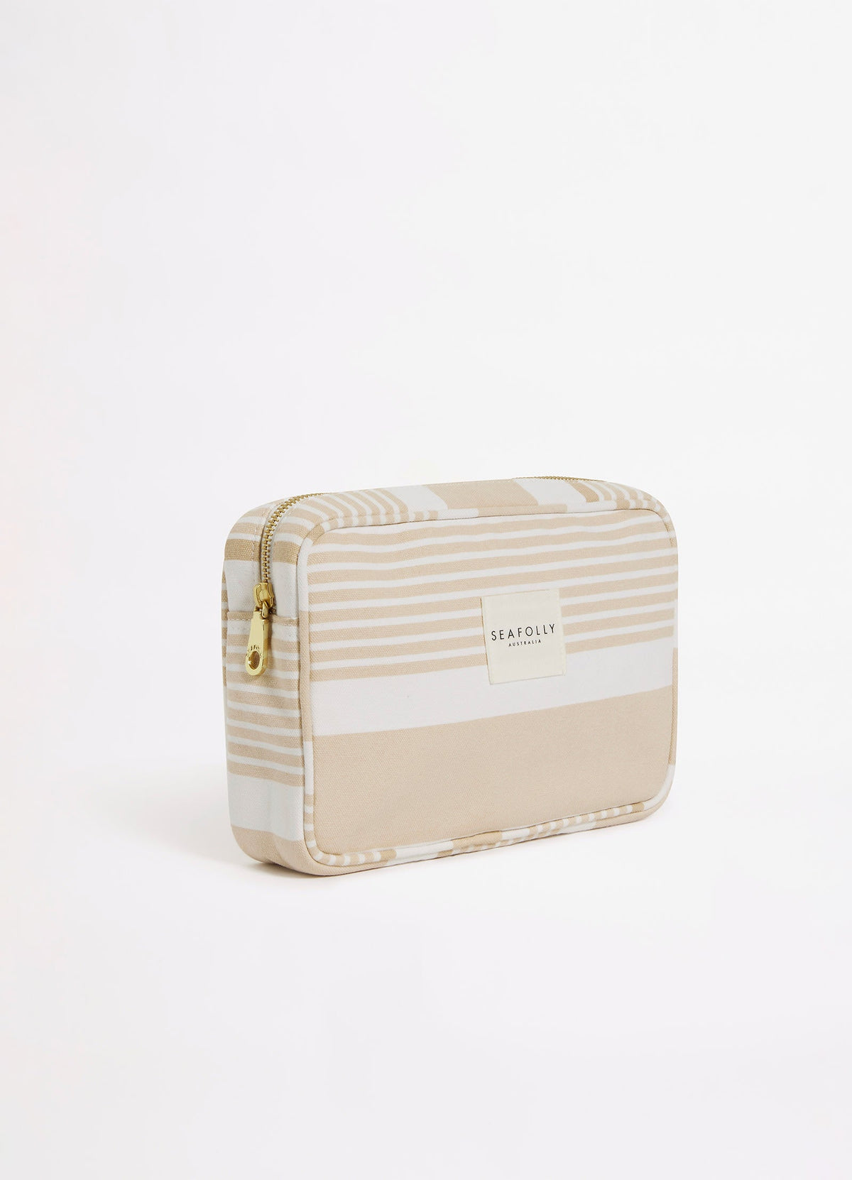 Striped Canvas Pouch