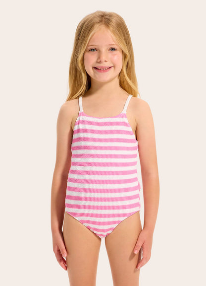Texture One Piece Swimsuit