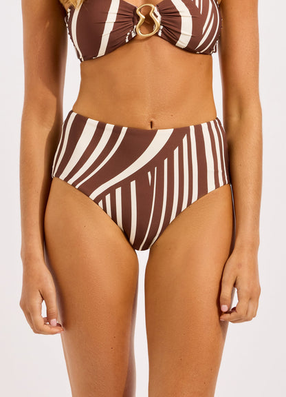 Coastline High Waisted Bikini Bottom
