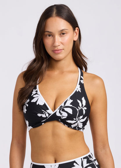 Mayflower Wrap Front F Cup Bikini Top