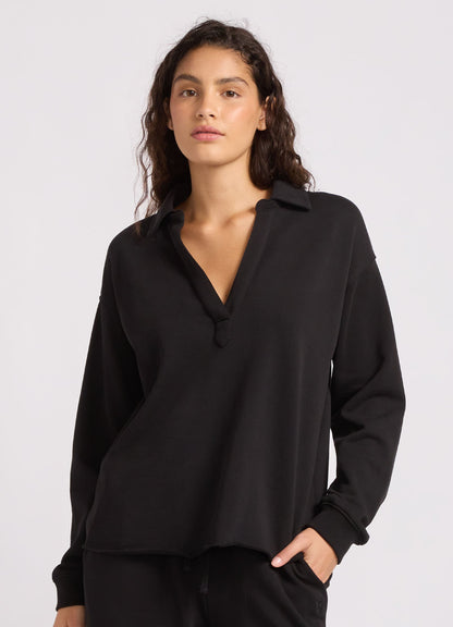 French Terry Polo Popover