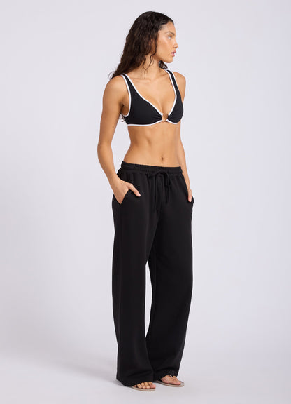 French Terry Wide Leg Pant