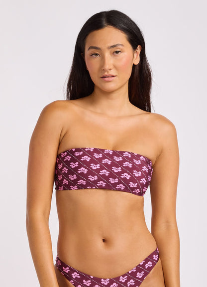 Batik Bloom Bandeau Bikini Top