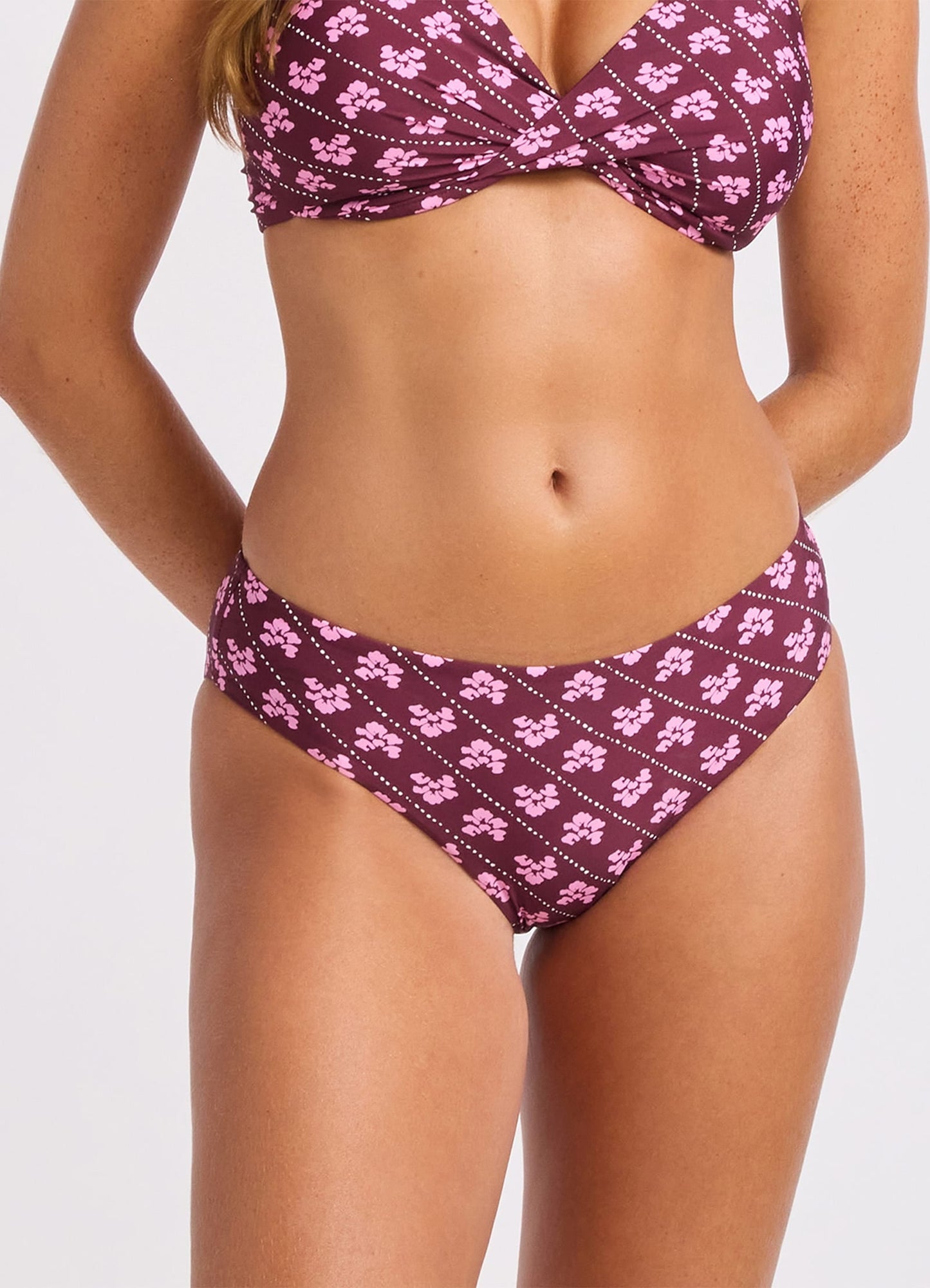 Batik Bloom Retro Bikini Bottom