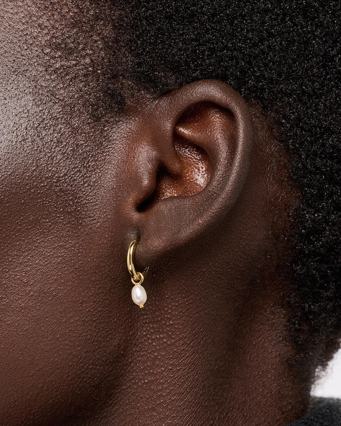 Frida Pearl Huggie Hoops