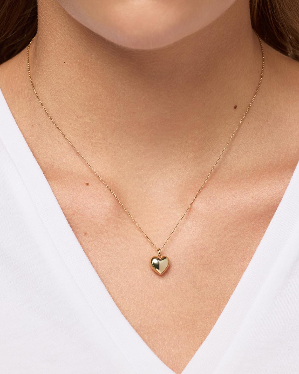 Lev Small Gold Heart Necklace