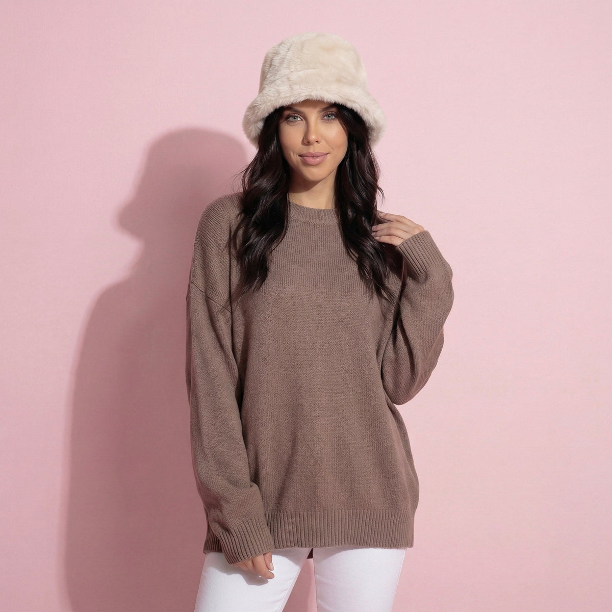 Anna-Kaci Women's Plush Furry Bucket Hat with Soft Cozy Lining