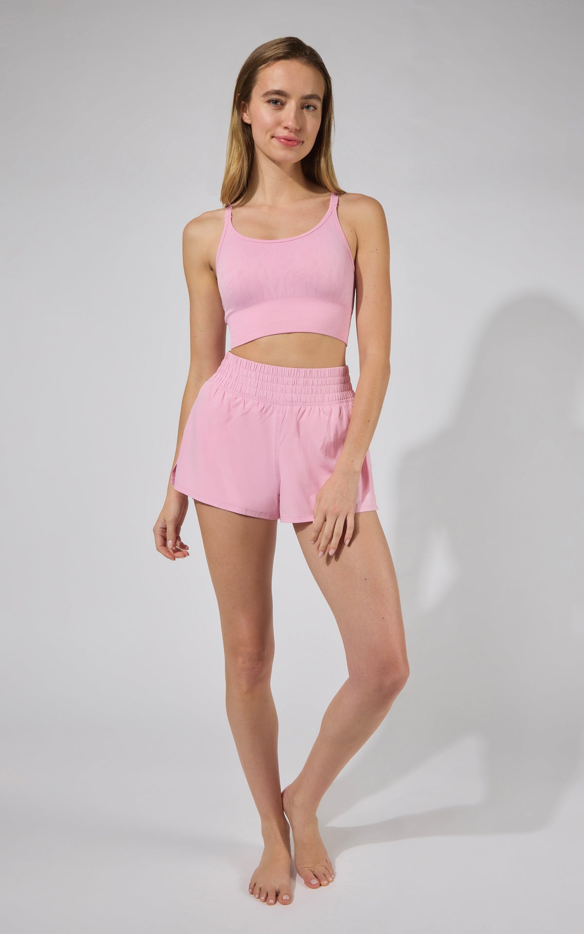90 Degree by Reflex Seamless Safari Trail Bra & Running Short Set