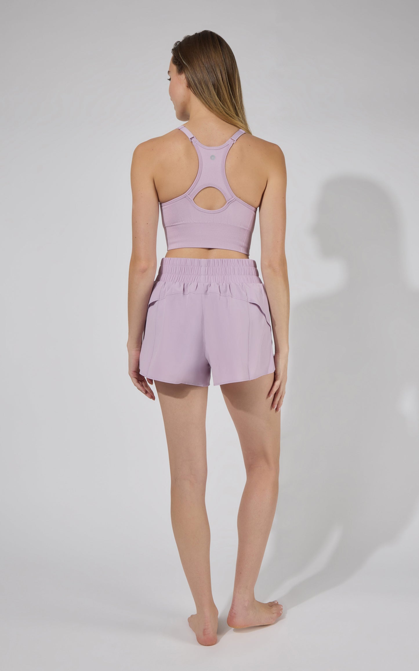 90 Degree by Reflex Seamless Rib Verta Bra & Lightstreme Running Short