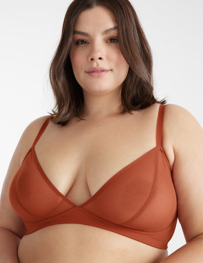 Mesh Deep V Bra - Last Call