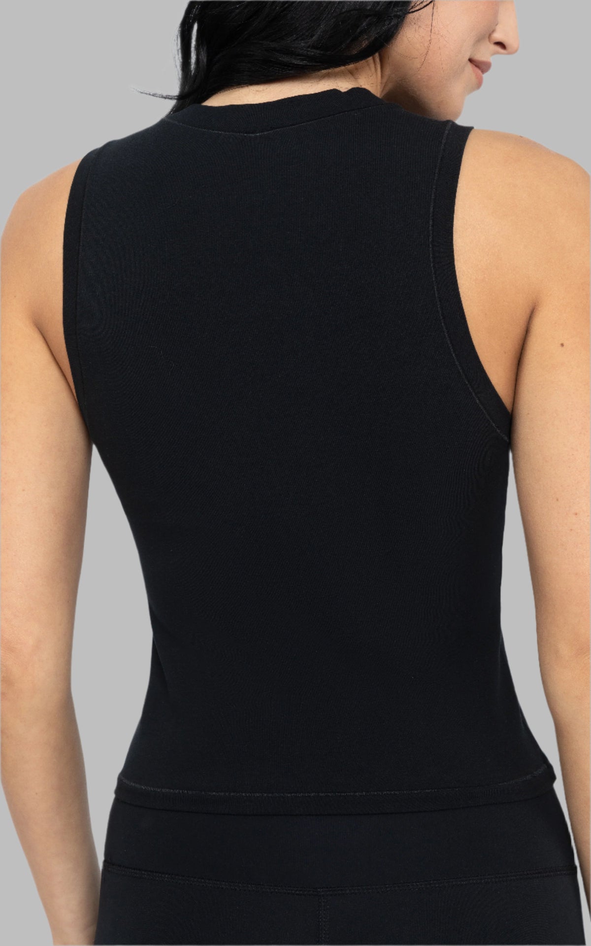 90 Degree by Reflex Airlite Cotton Mock Neck Tank
