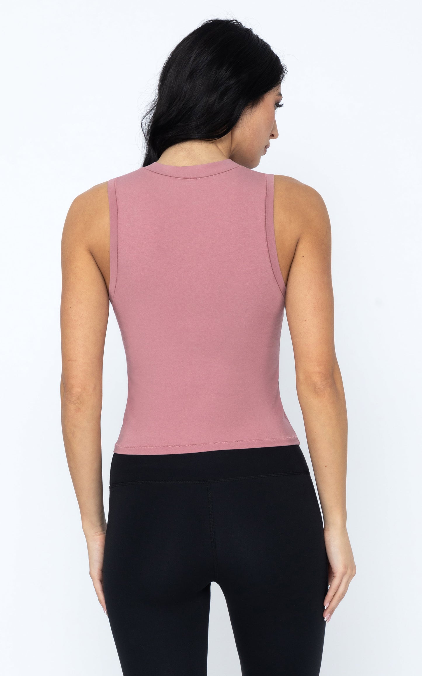 90 Degree by Reflex Airlite Cotton Mock Neck Tank