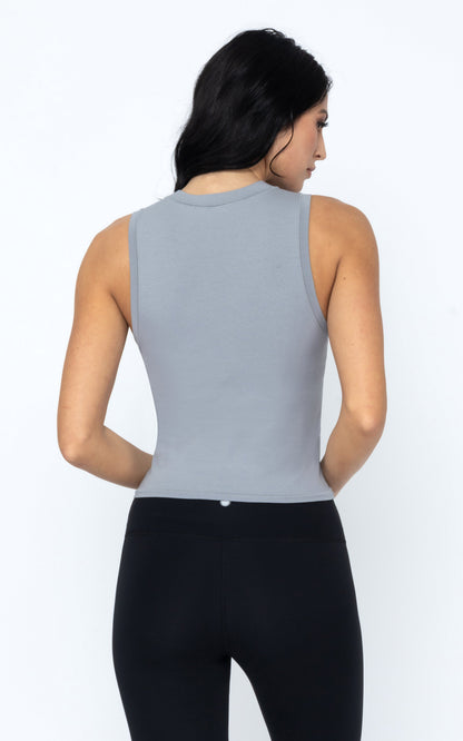 90 Degree by Reflex Airlite Cotton Mock Neck Tank