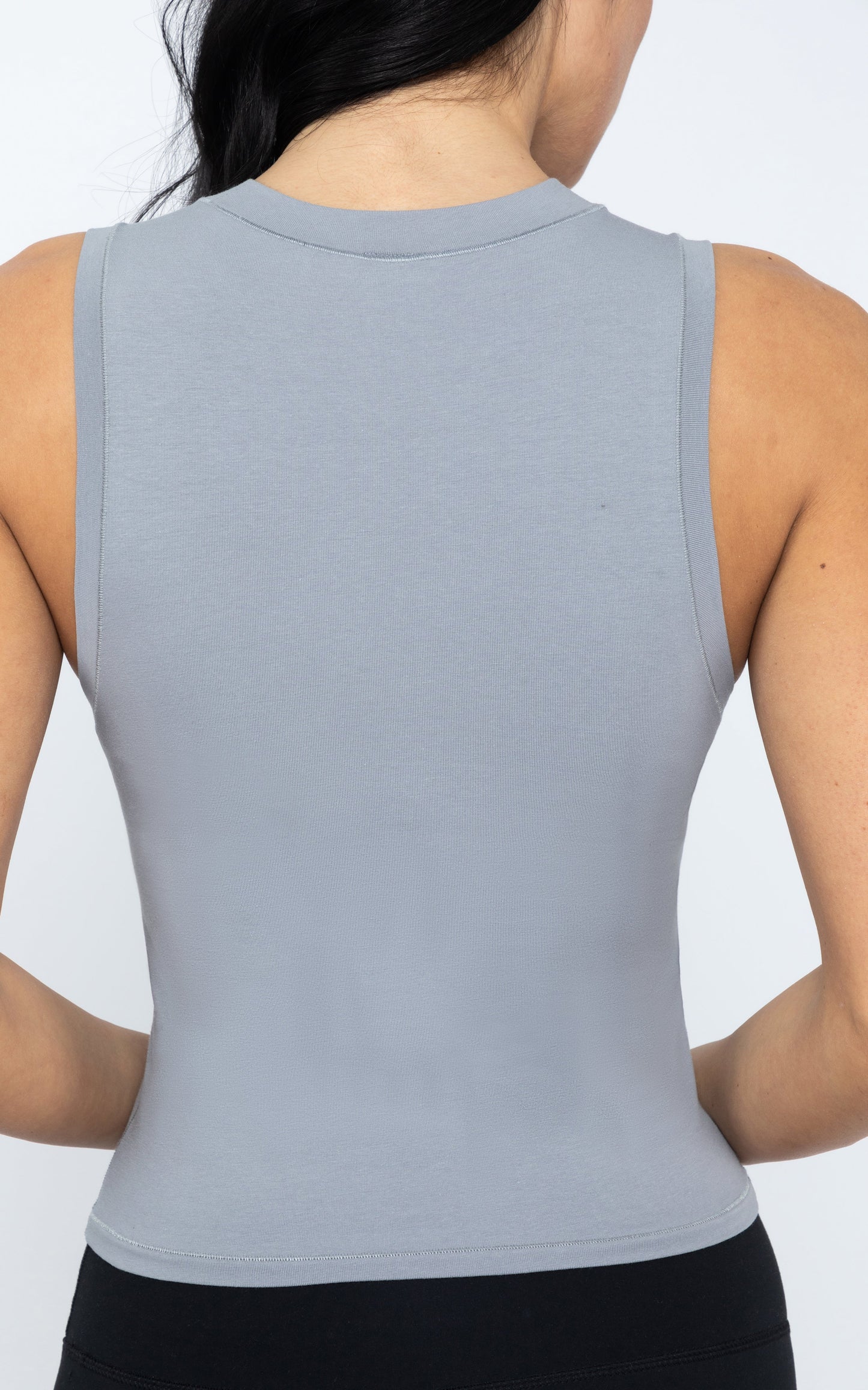 90 Degree by Reflex Airlite Cotton Mock Neck Tank