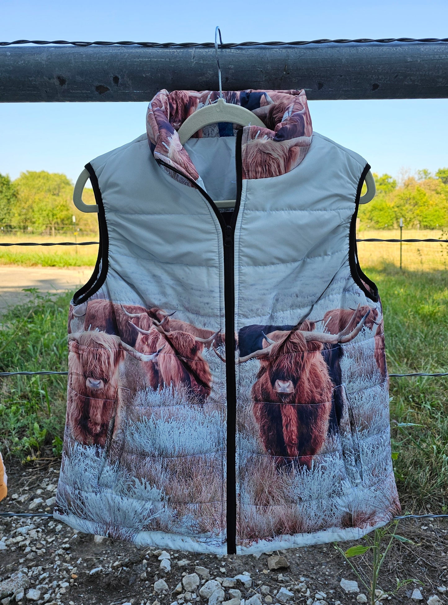 Baha Ranch Highland Herd Women's Puffy Vest