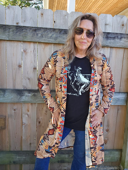 Baha Ranch Sahara Aztec Lightweight Cardigan