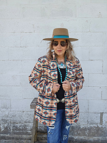 Baha Ranch Arizona Aztec Women's Blazer