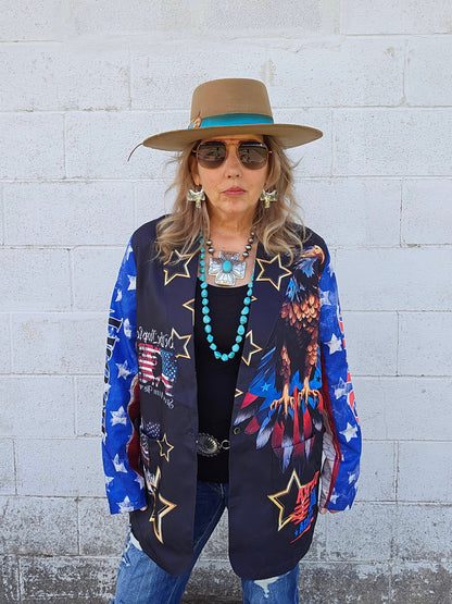 Baha Ranch Ultra Maga Trump Womens Blazer