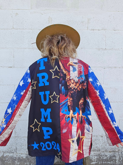 Baha Ranch Ultra Maga Trump Womens Blazer