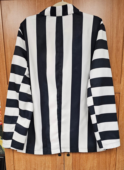Baha Ranch BeetleJuice Prison Stripe Blazer Women's