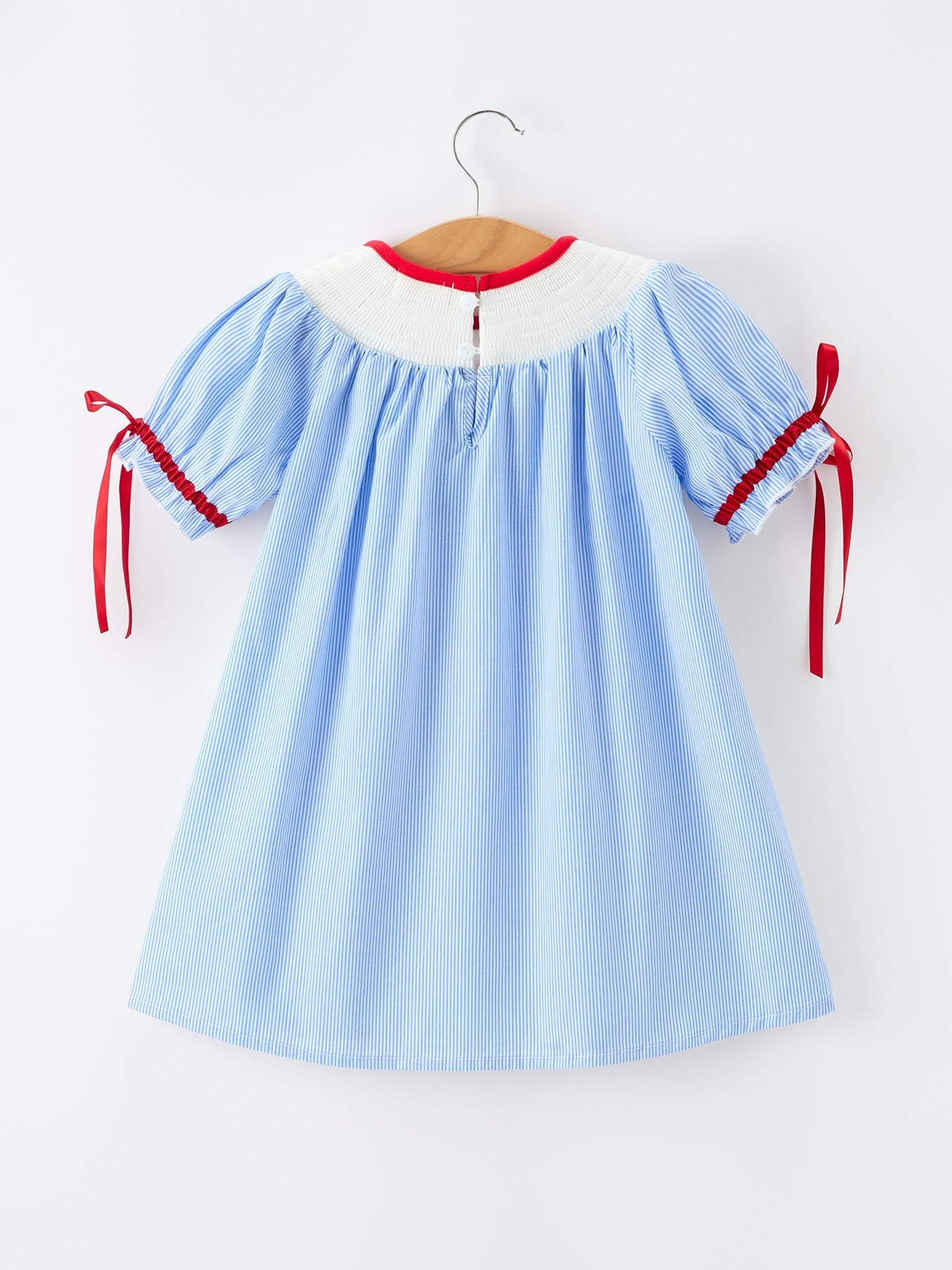 Back To School Apple Pencil Embroidery Dress