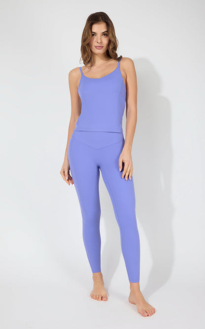 90 Degree by Reflex Nux Veloria Bra Tank & Contour Ankle Tight Set