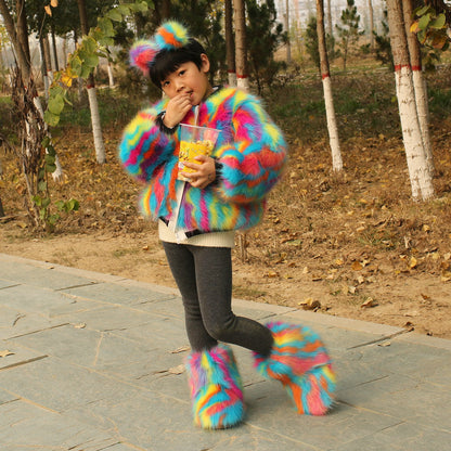 Kids' Faux Fur Coat