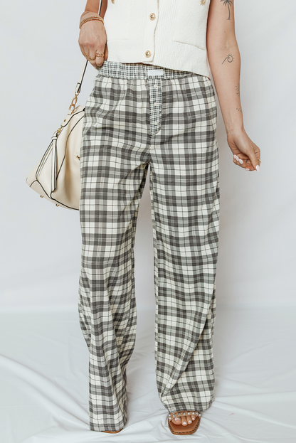 Threaded Pear Chana Wide Leg Casual Pants