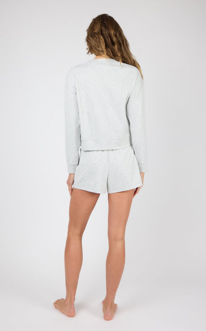 90 Degree by Reflex Plush Rib Avenlee Long Sleeve & New Flow Short Set